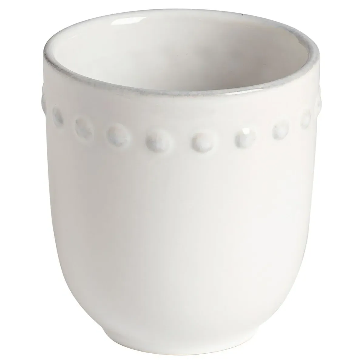 Pearl Embossed Edge Bath Set - White, Stoneware