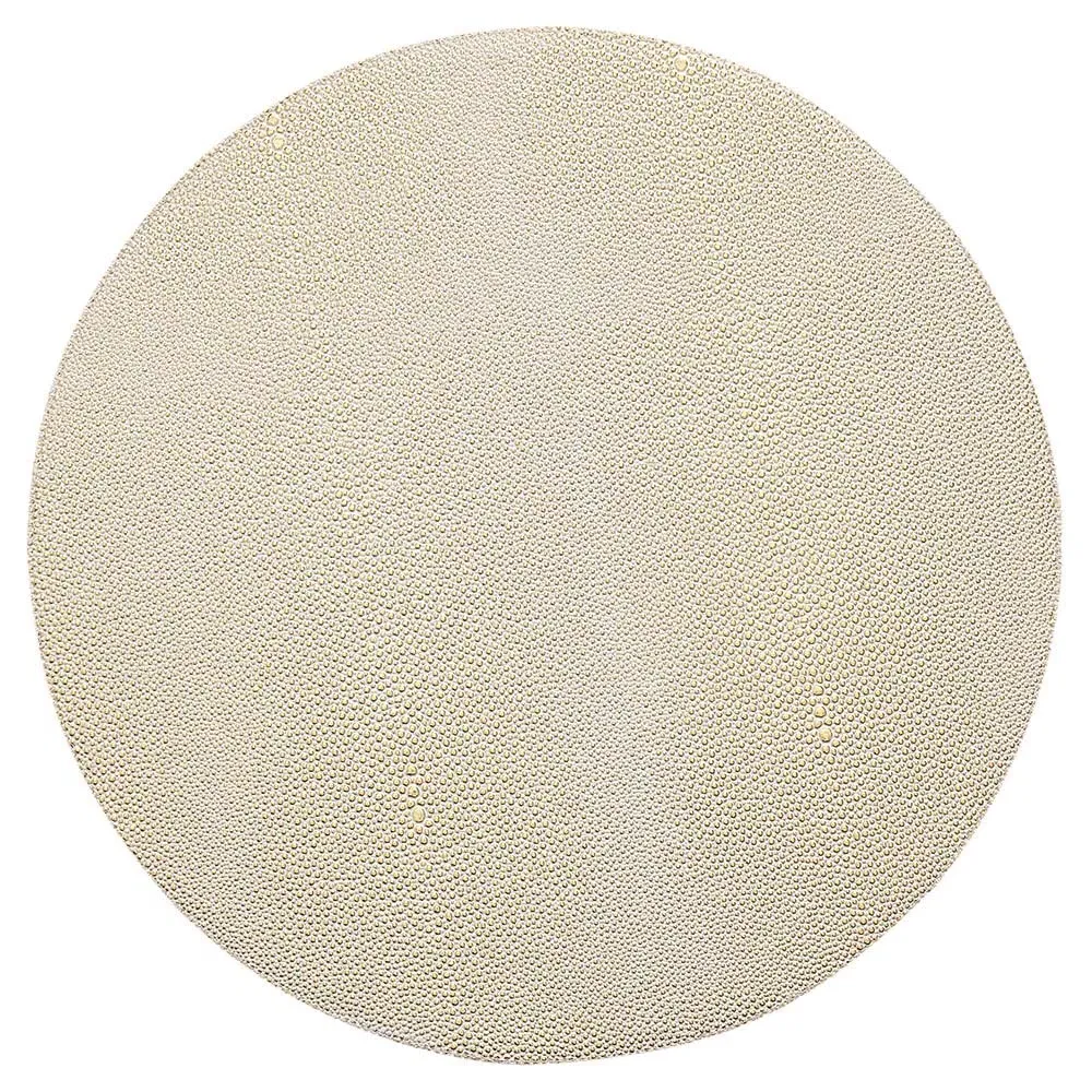 Pebble Round Placemat Set of 4 - Gold, Polyurethane image
