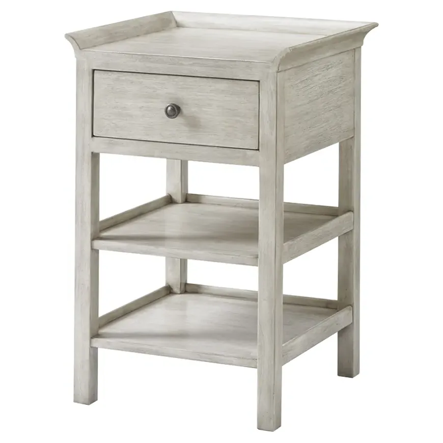 Pellham Nightstand with Drawer - Whitewash, Wood image