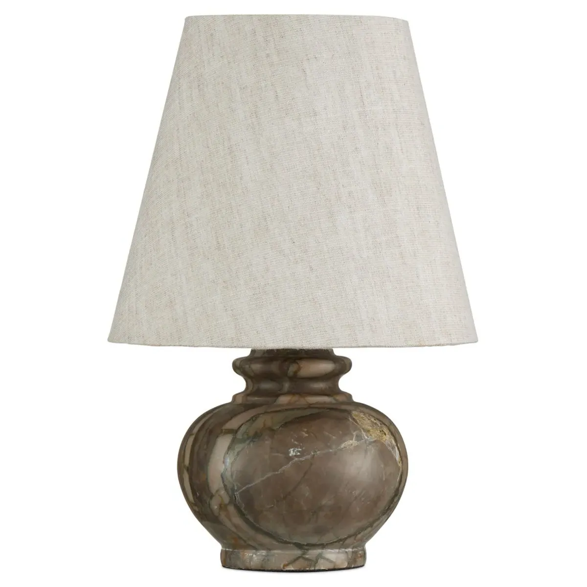 Pemrose Mini Bedside Table Lamp - Green, Marble