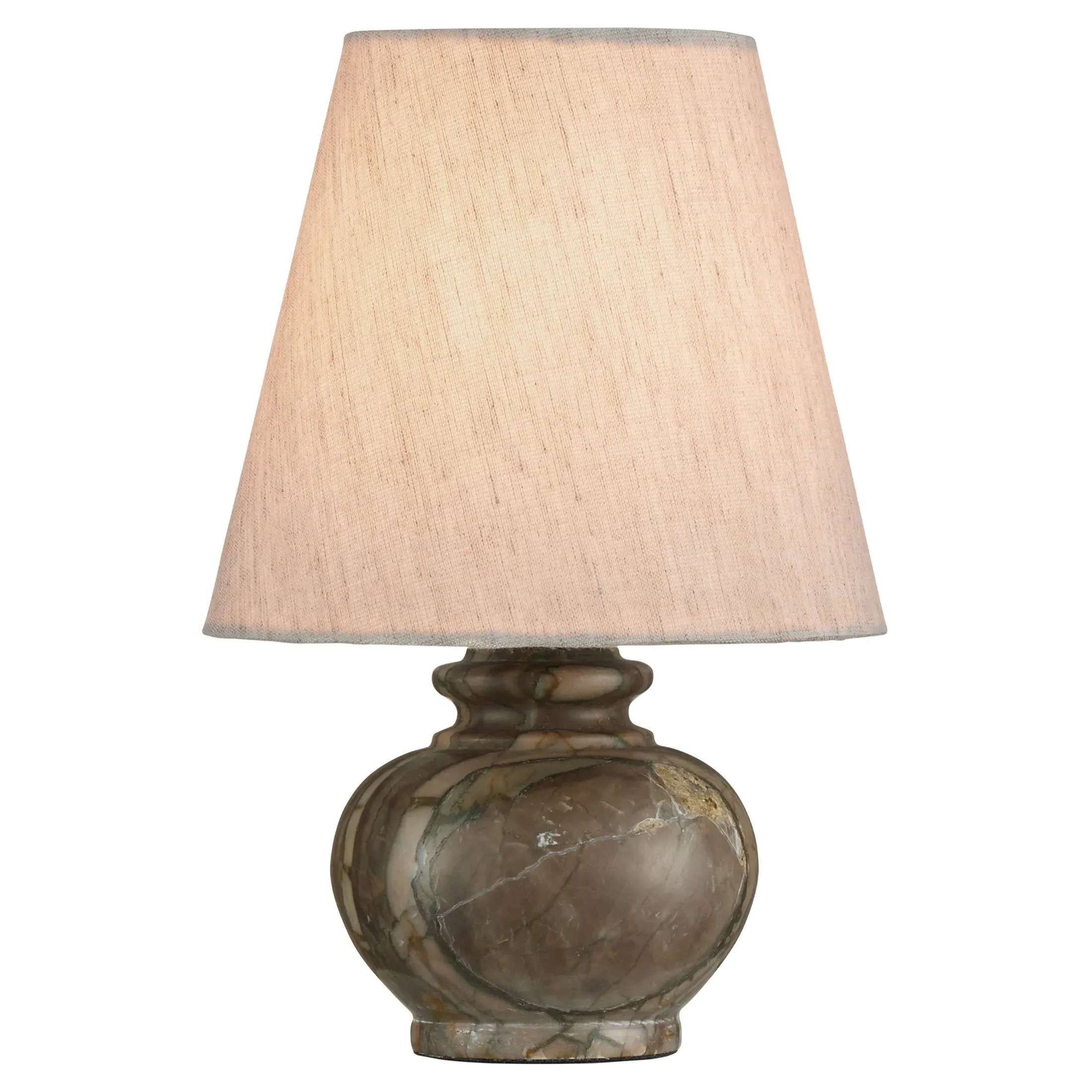 Pemrose Mini Bedside Table Lamp - Green, Marble