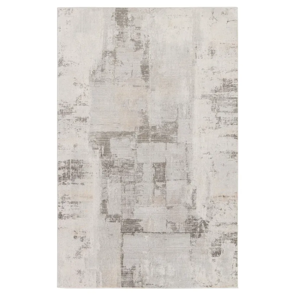 Penelope Abstract Patterned Rug - Cream, Polyester