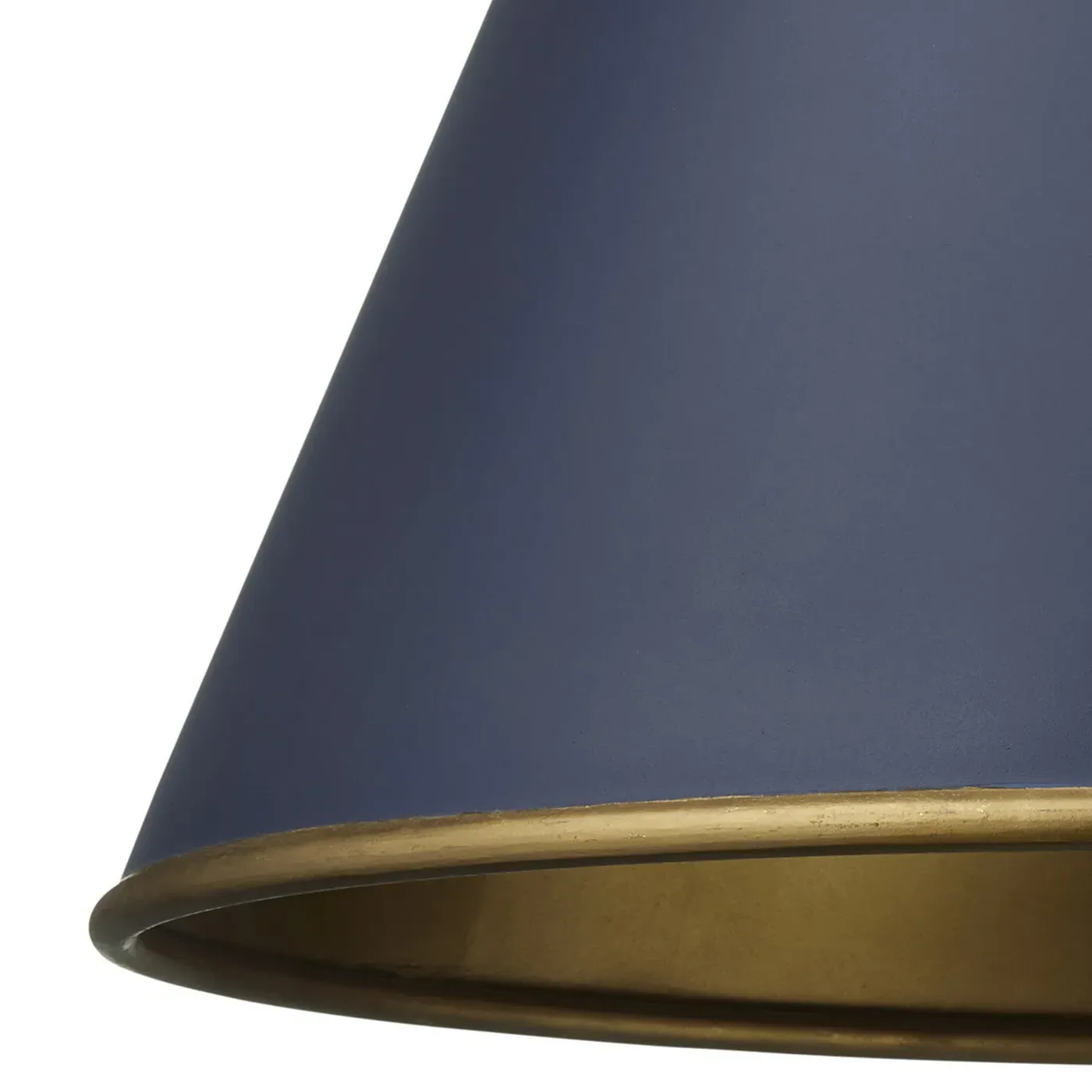 Penelope Large Cone Pendant Light - Blue, Iron