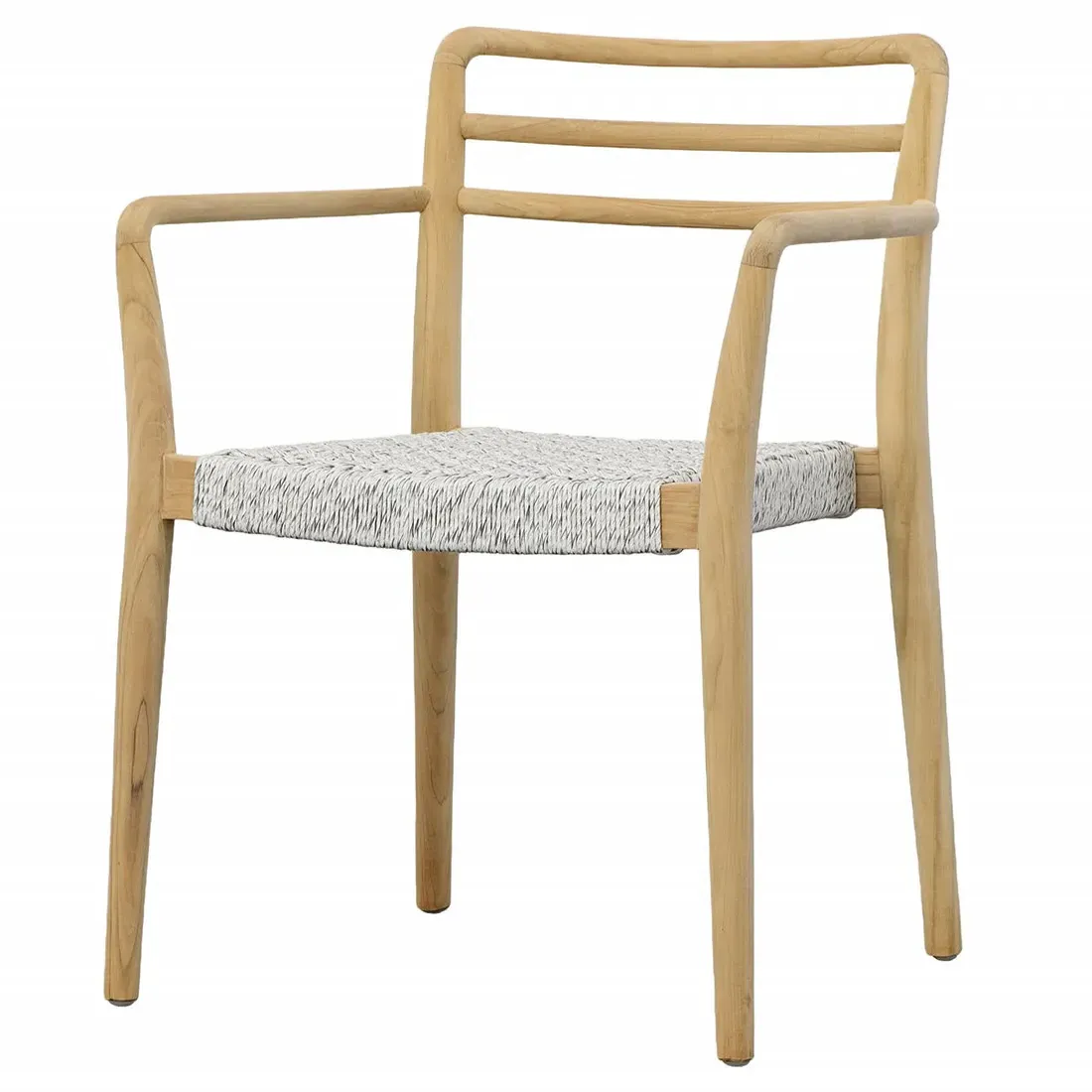 Penelope Outdoor Dining Arm Chair - Grey, Teak