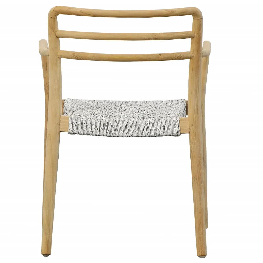 Penelope Outdoor Dining Arm Chair - Grey, Teak