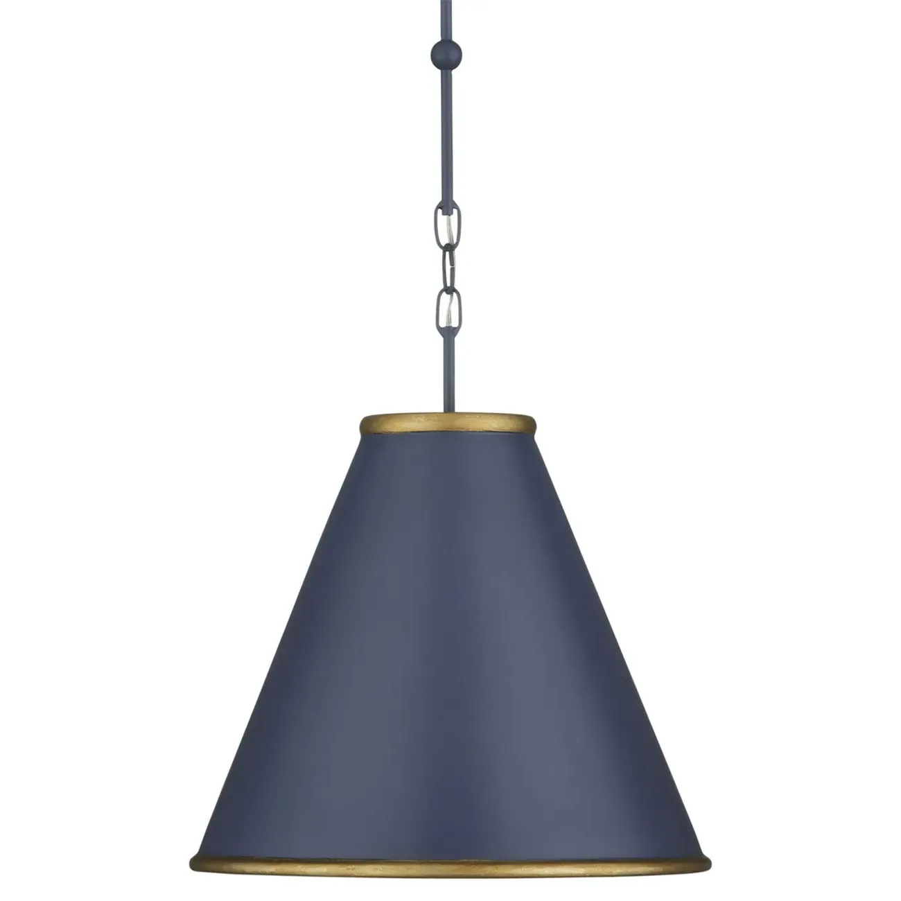 Penelope Small Cone Pendant Light - Blue, Iron