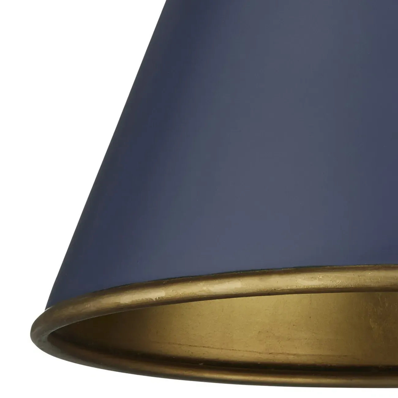 Penelope Small Cone Pendant Light - Blue, Iron
