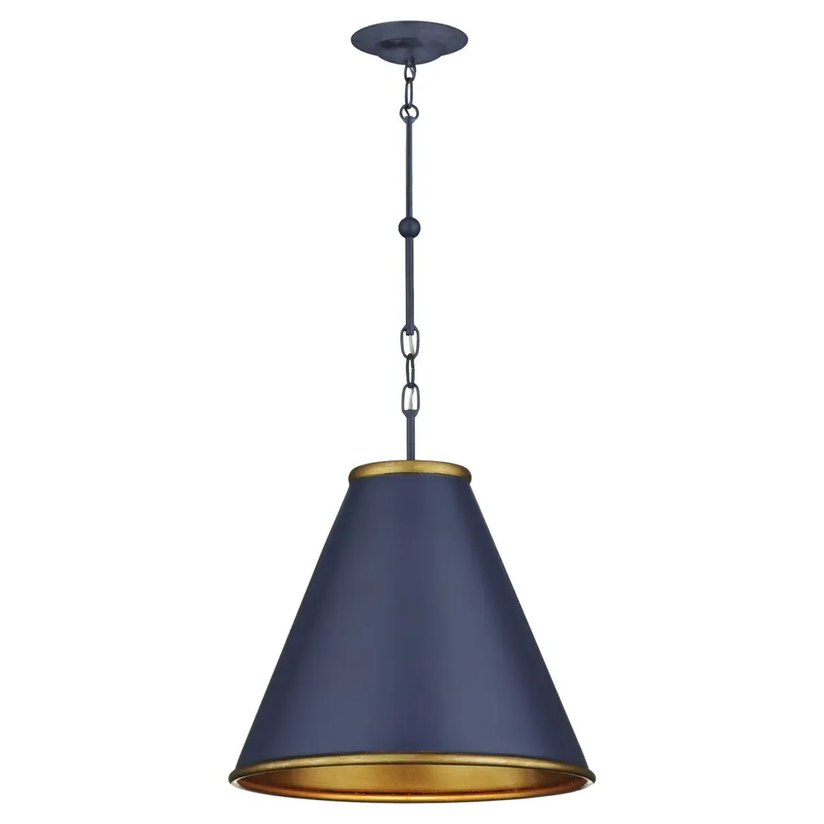 Penelope Small Cone Pendant Light - Blue, Iron image
