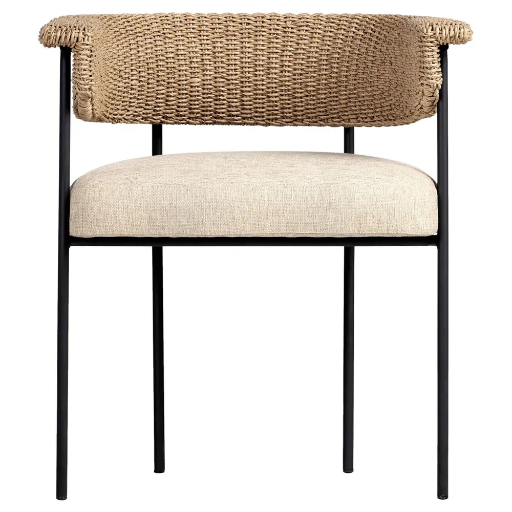 Penelope Woven Outdoor Dining Arm Chair - Beige image