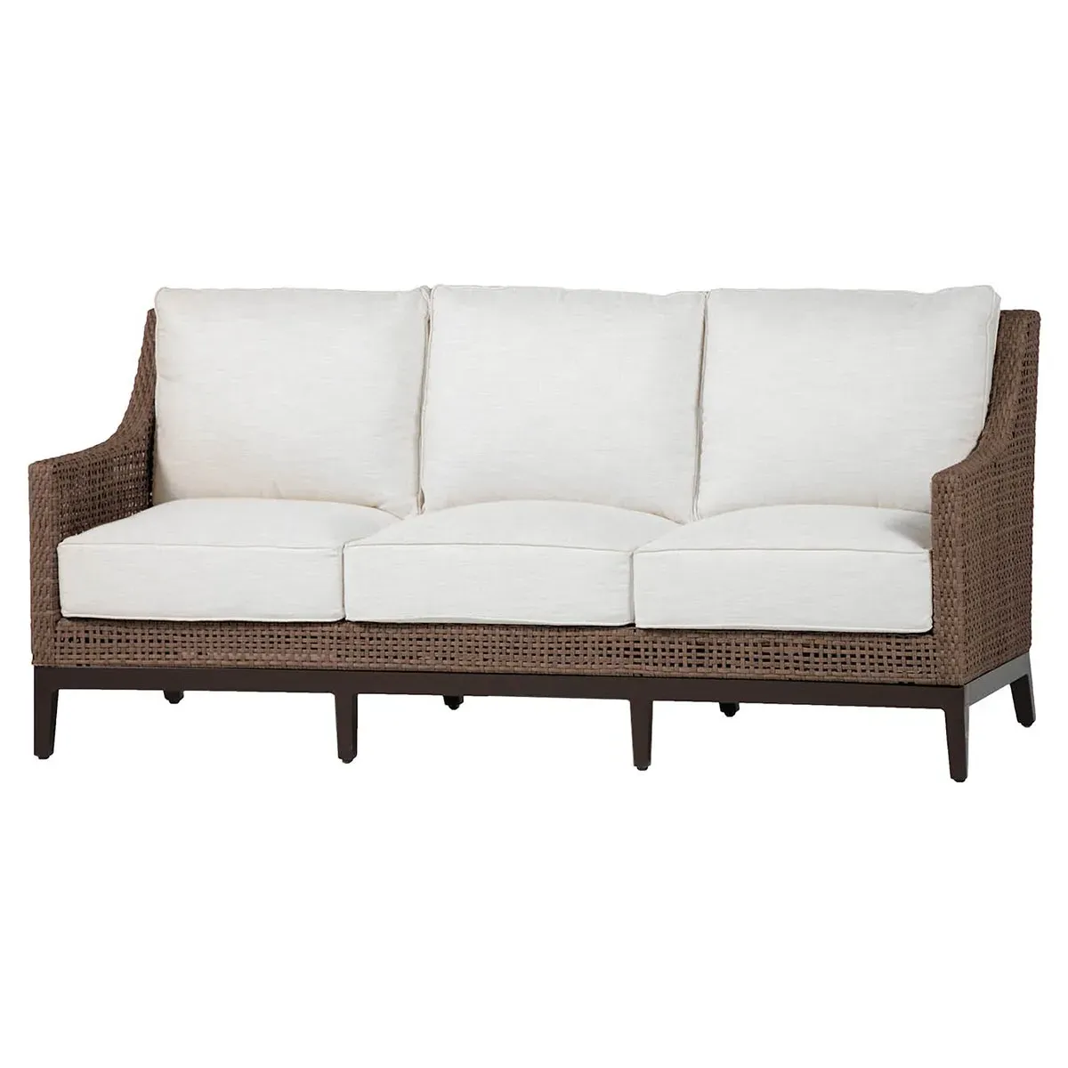 Peninsula Coastal Outdoor Sofa - Dark Brown, Wicker