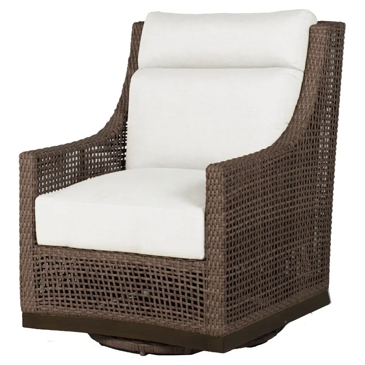 Peninsula Coastal Outdoor Swivel Glider Chair - Dark Brown image