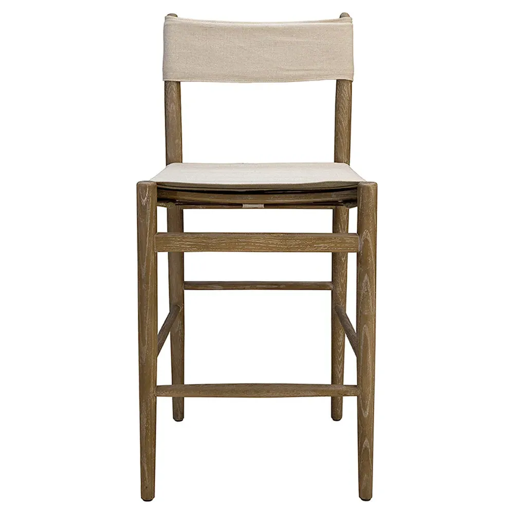Penny Counter Stool - Cream, Oak image