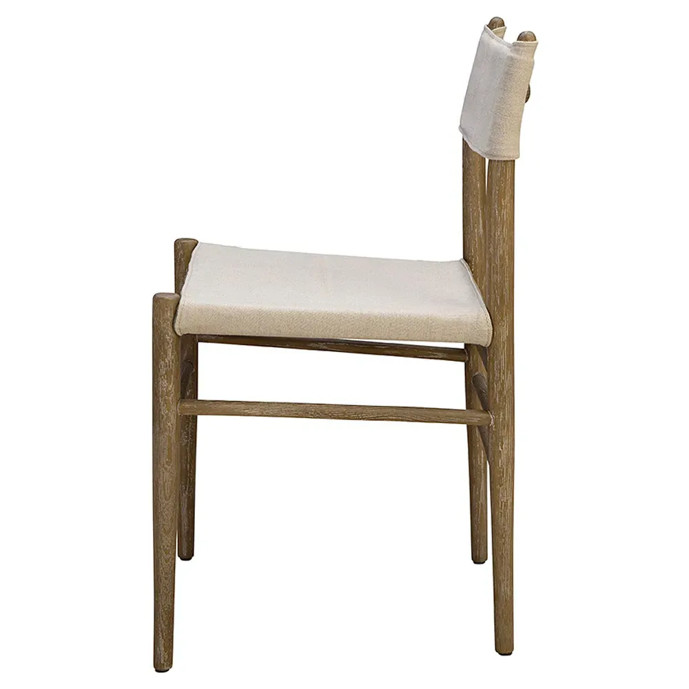 Penny Dining Chair - Cream, Oak