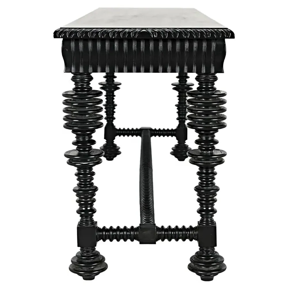 Percy Console Table - Black, Mahogany
