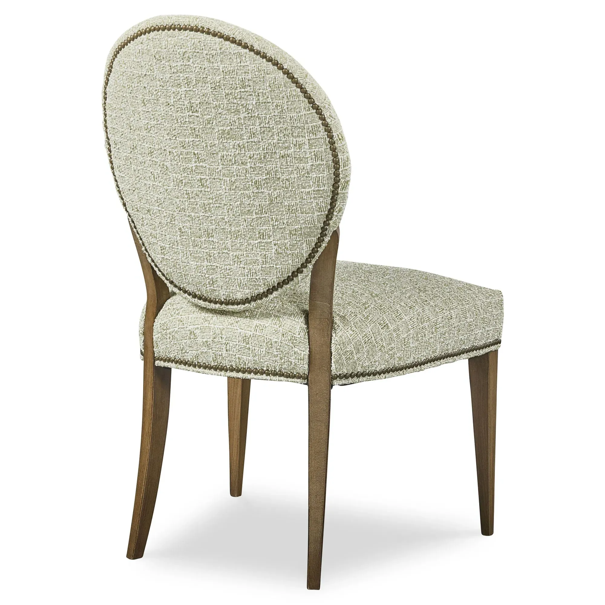 Peregrine King Louis Dining Chair - Green, Chenille