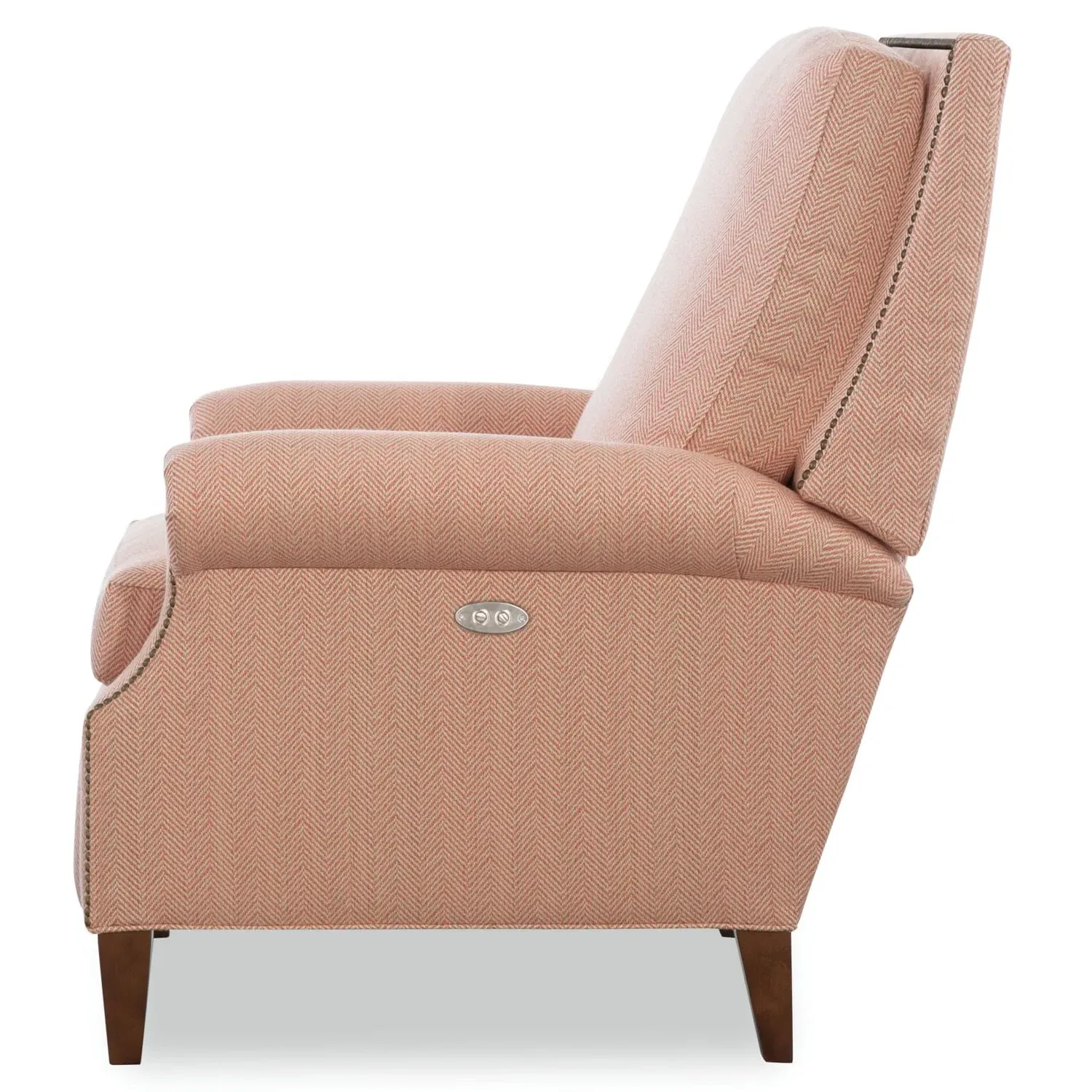 Peregrine Power Recliner Chair - Cameo Pink, Performance Fabric