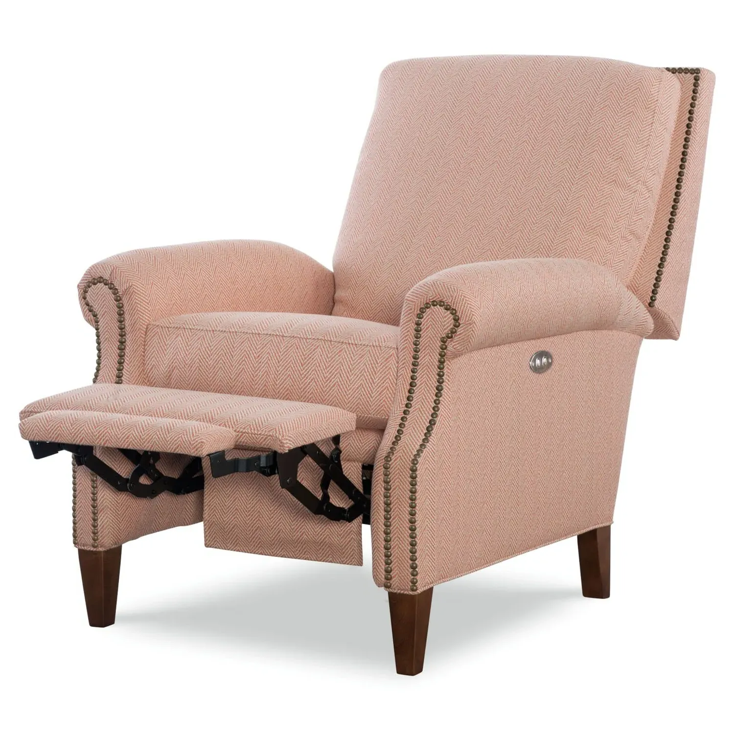 Peregrine Power Recliner Chair - Cameo Pink, Performance Fabric