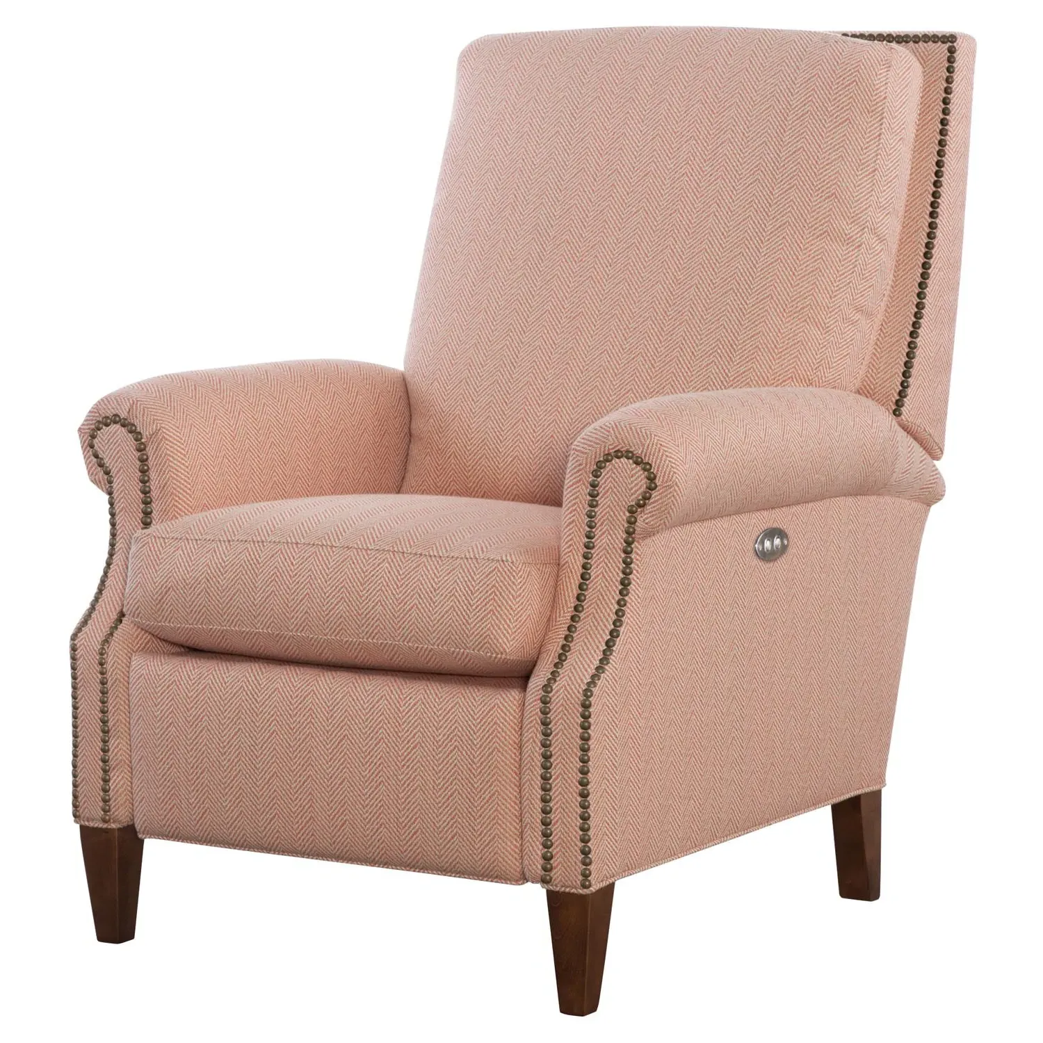 Peregrine Power Recliner Chair - Cameo Pink, Performance Fabric image
