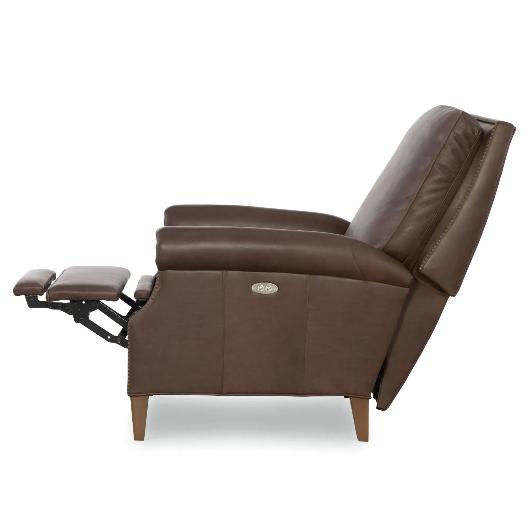 Peregrine Power Recliner Chair - Hickory Brown, Leather