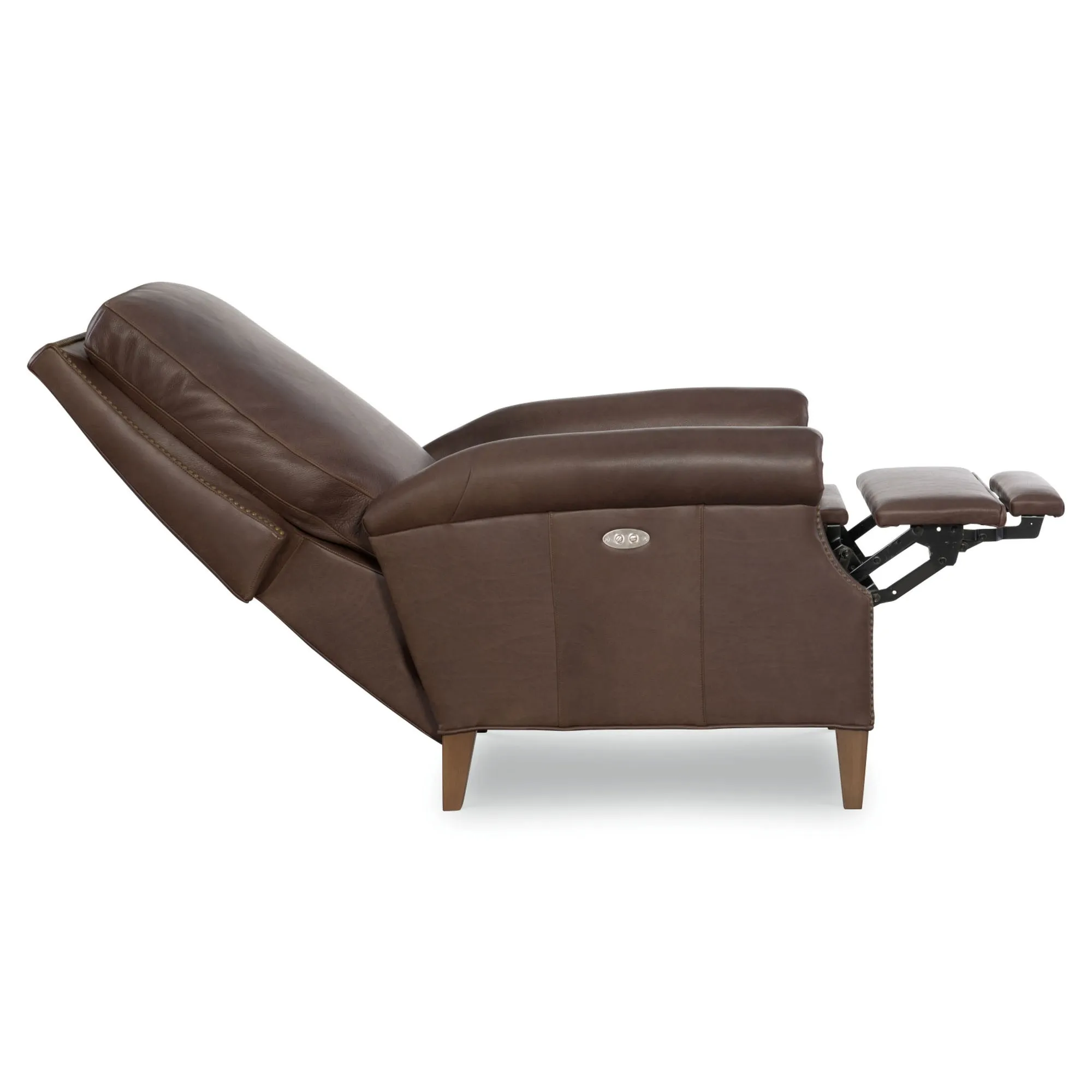 Peregrine Power Recliner Chair - Hickory Brown, Leather