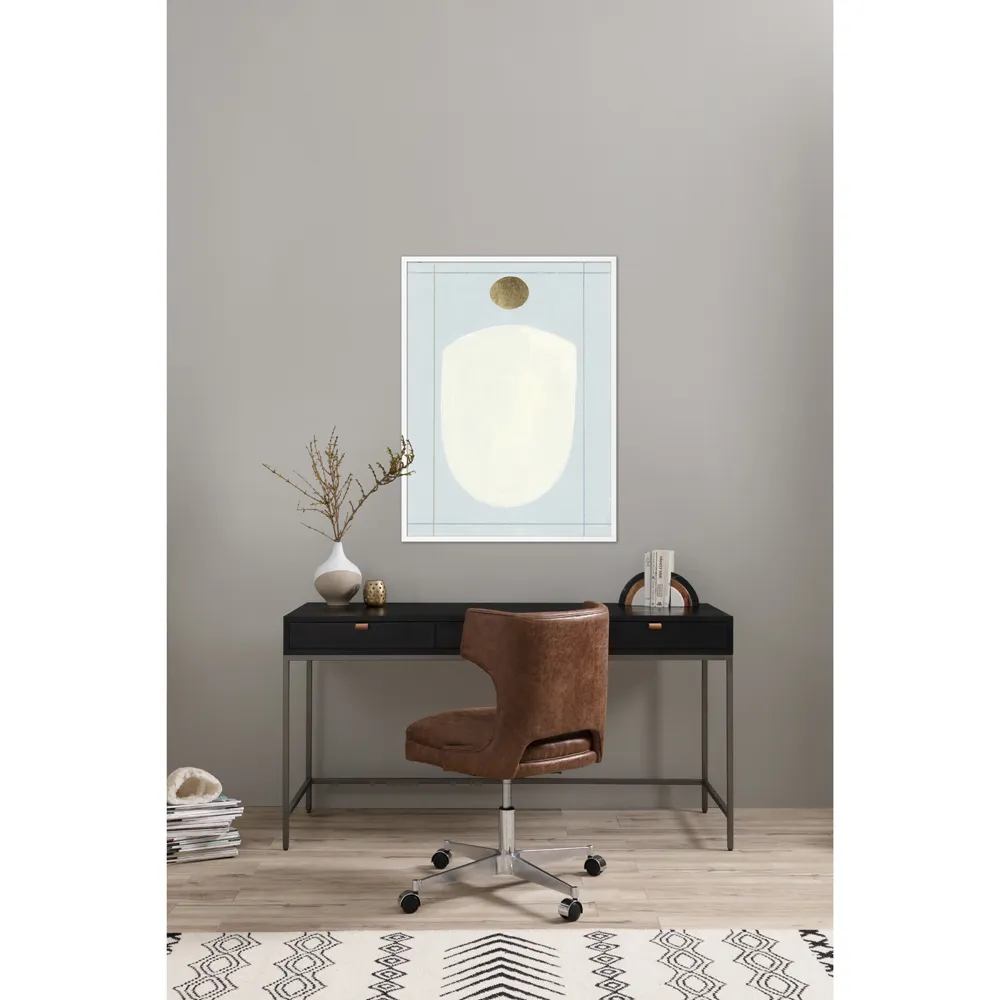 Perfect Balance Mixed Media Wall Art - White Frame