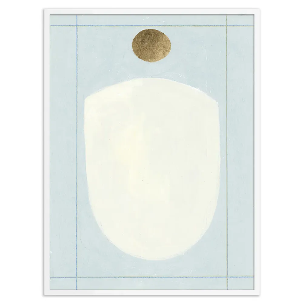 Perfect Balance Mixed Media Wall Art - White Frame