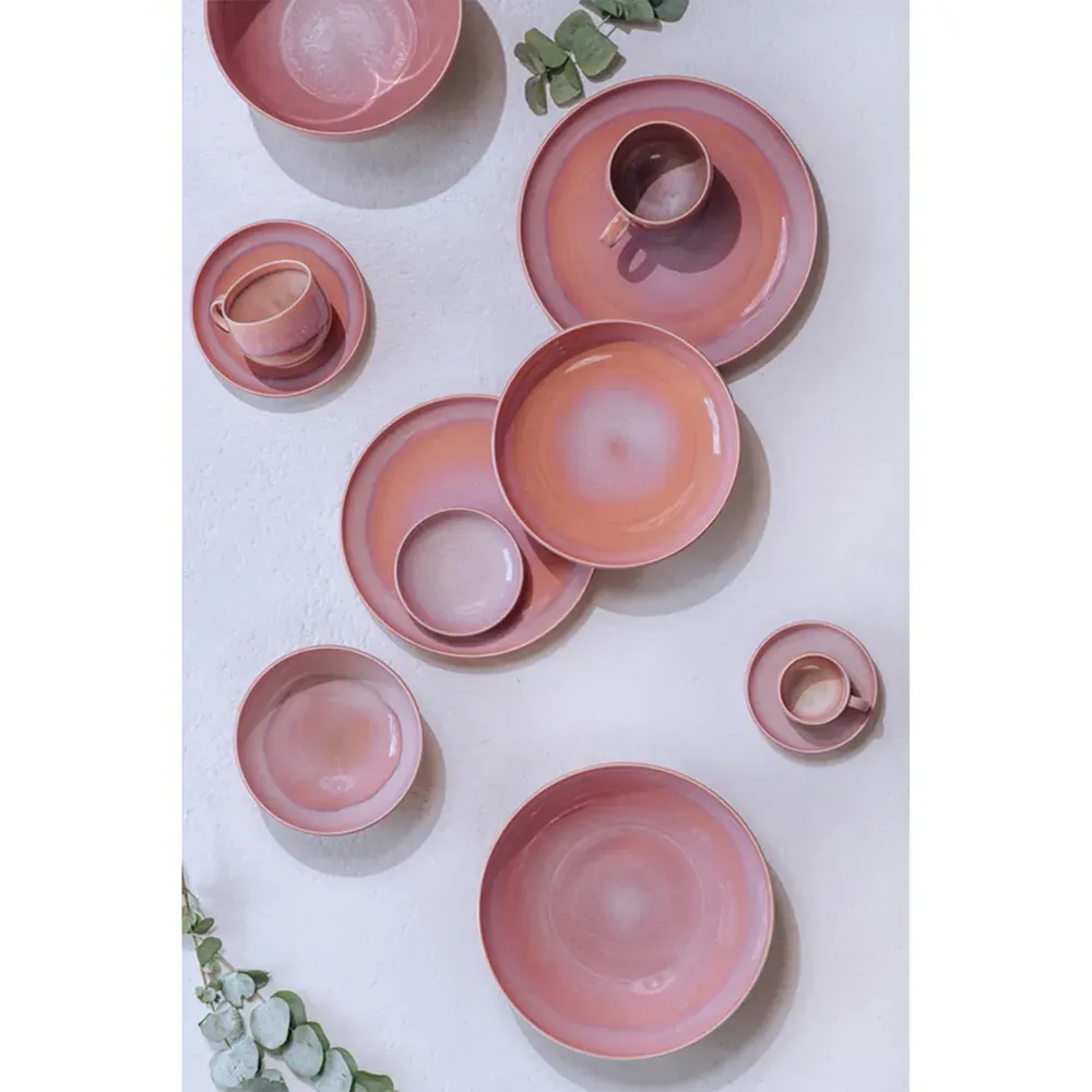 Perlemor Dip Bowl - Coral, Porcelain