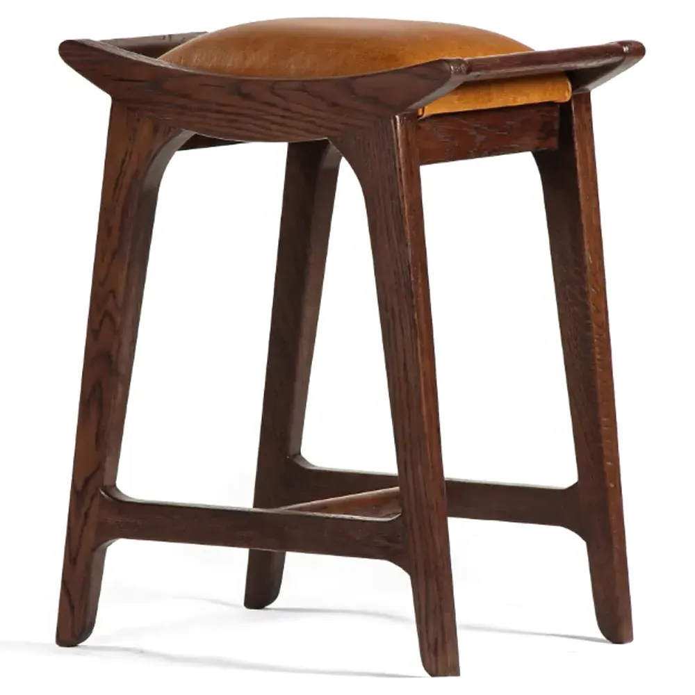 Perrin Backless Counter Stool - Brown, Oak