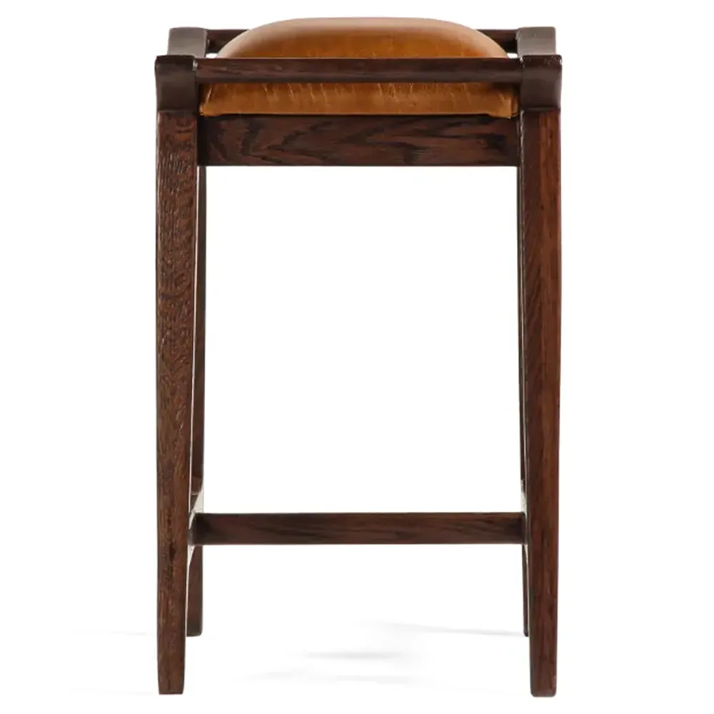 Perrin Backless Counter Stool - Brown, Oak