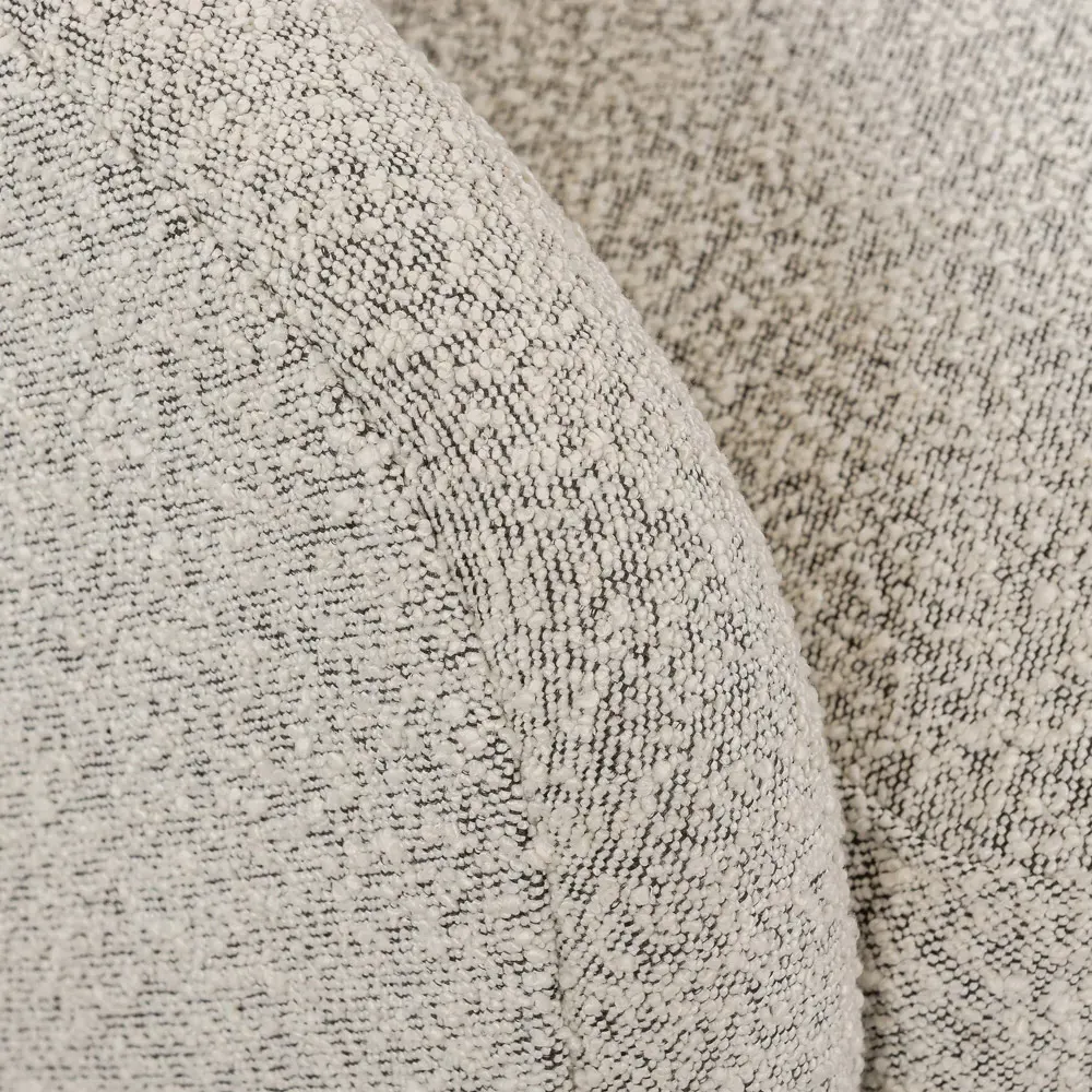 Perrin Swivel Barrel Chair - Grey, Boucle