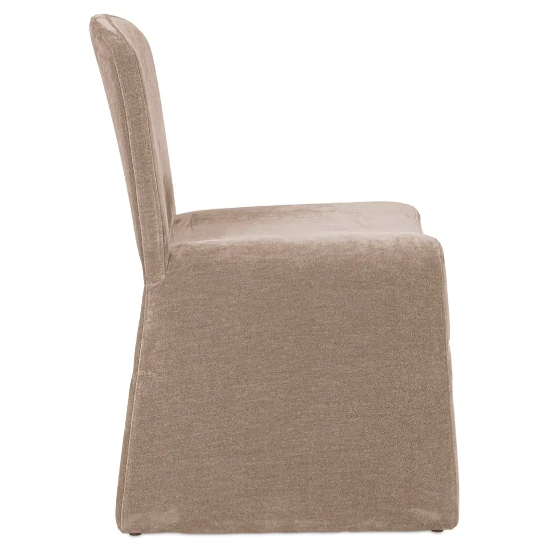 Perry Dining Chair - Brown, Velvet