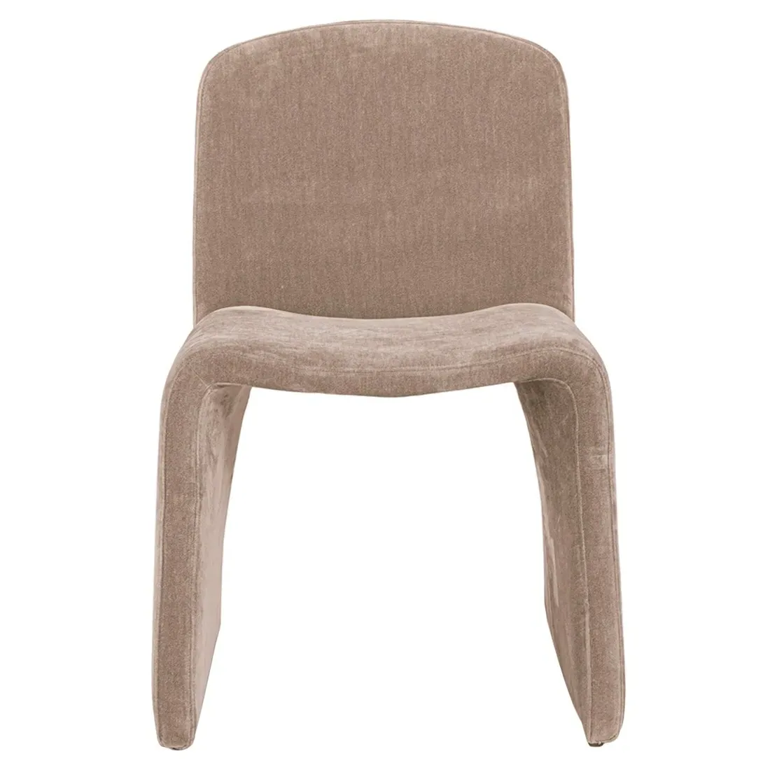 Perry Dining Chair - Brown, Velvet image