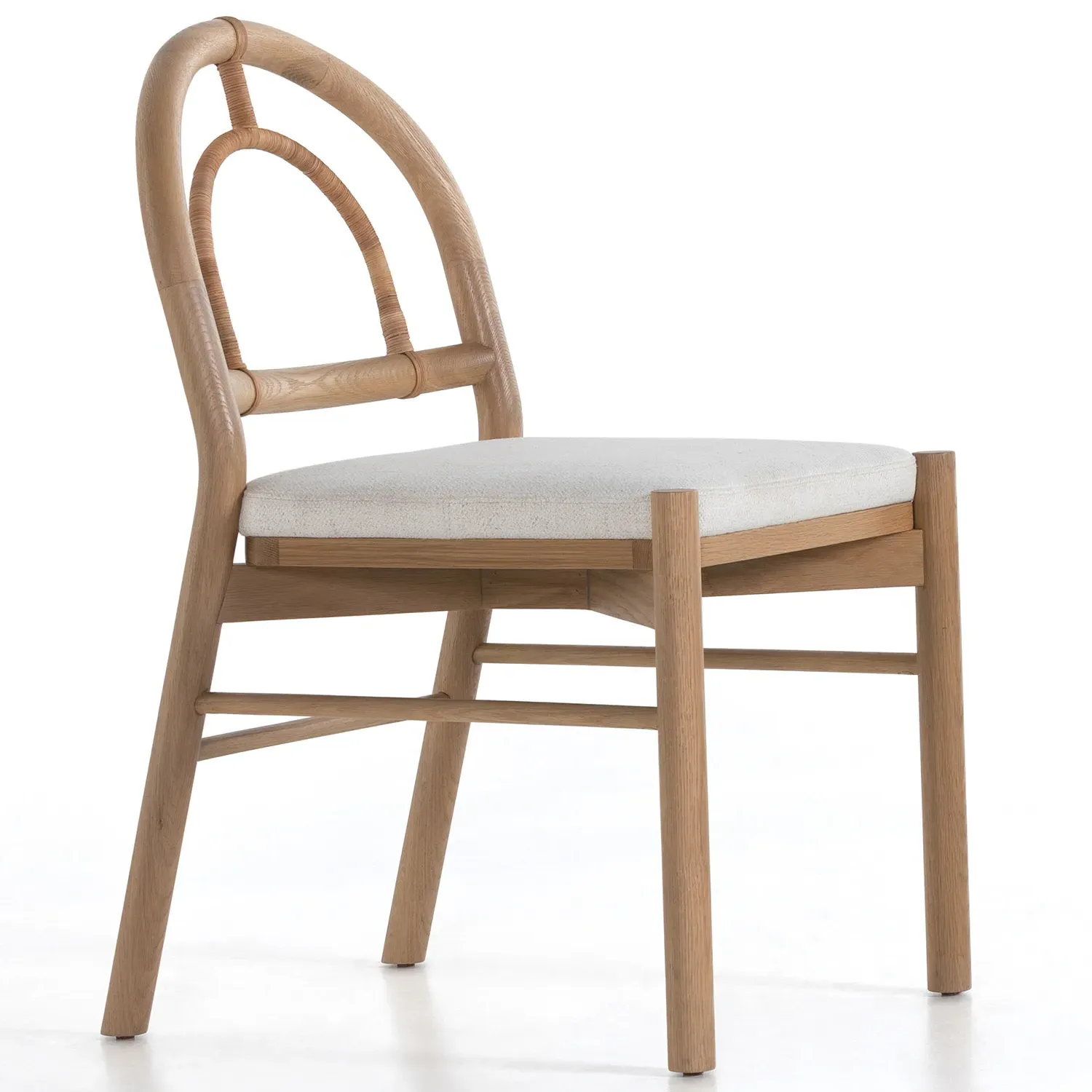 Perry Dining Side Chair - White, Oak