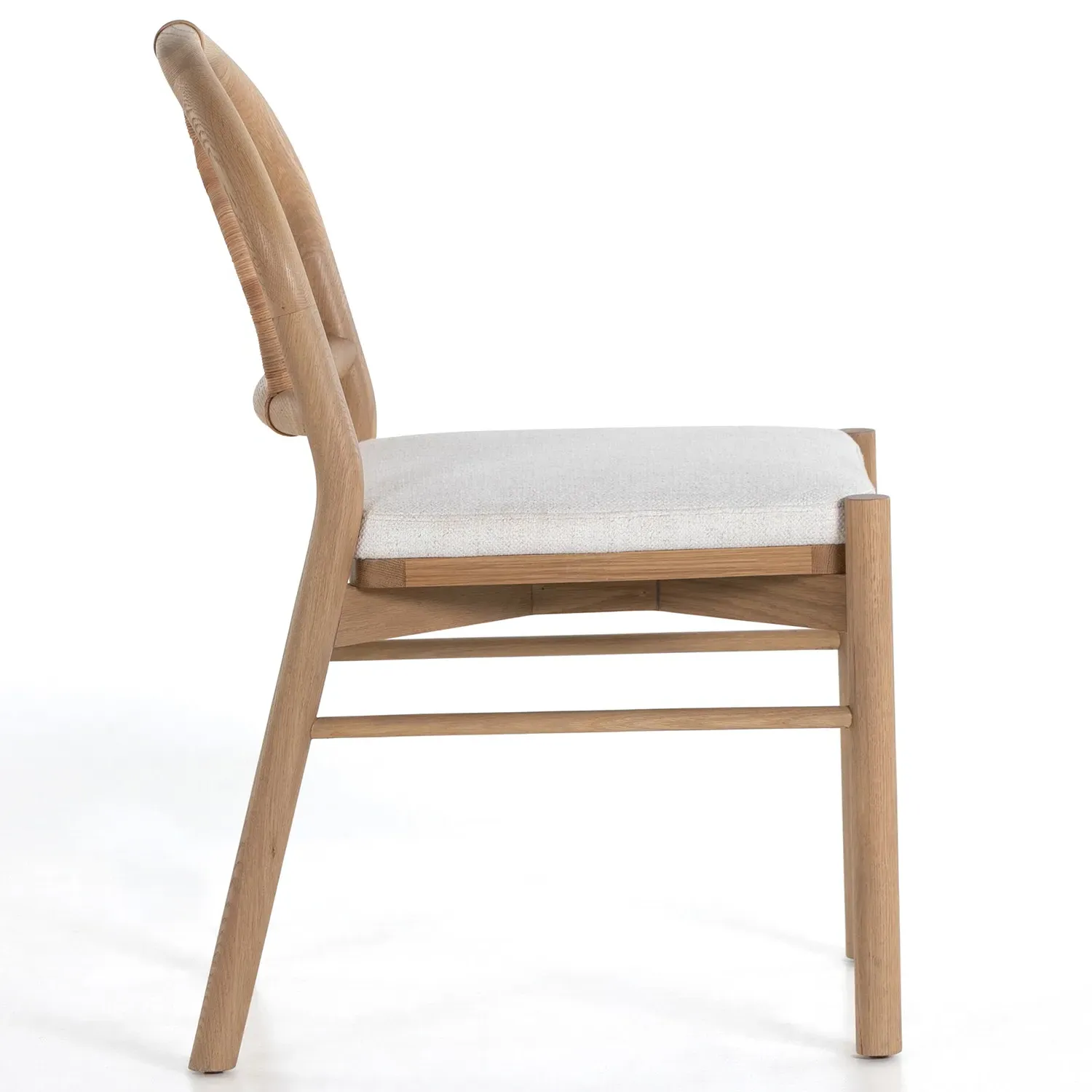 Perry Dining Side Chair - White, Oak