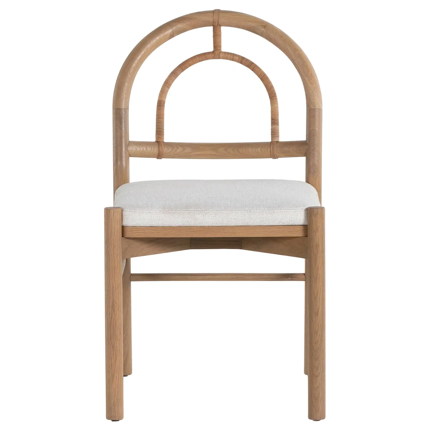 Perry Dining Side Chair - White, Oak image