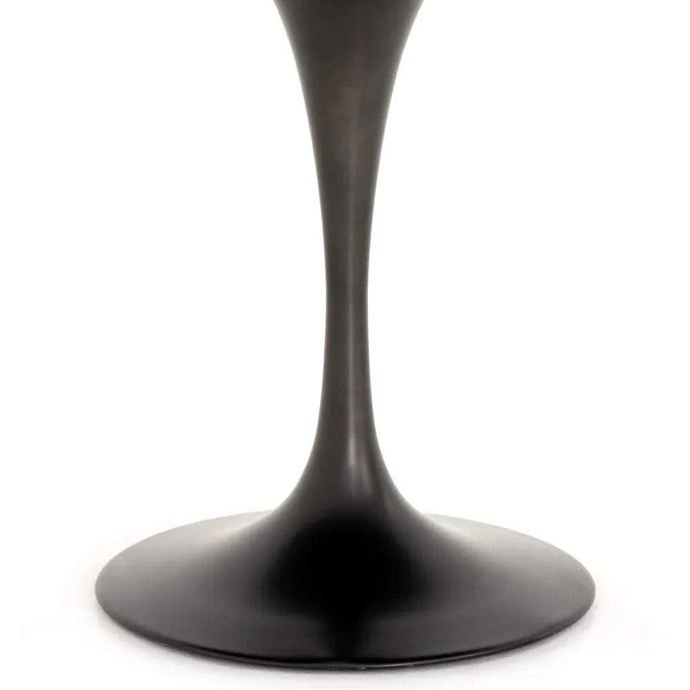 Perry Round Dining Table - Black, Bluestone