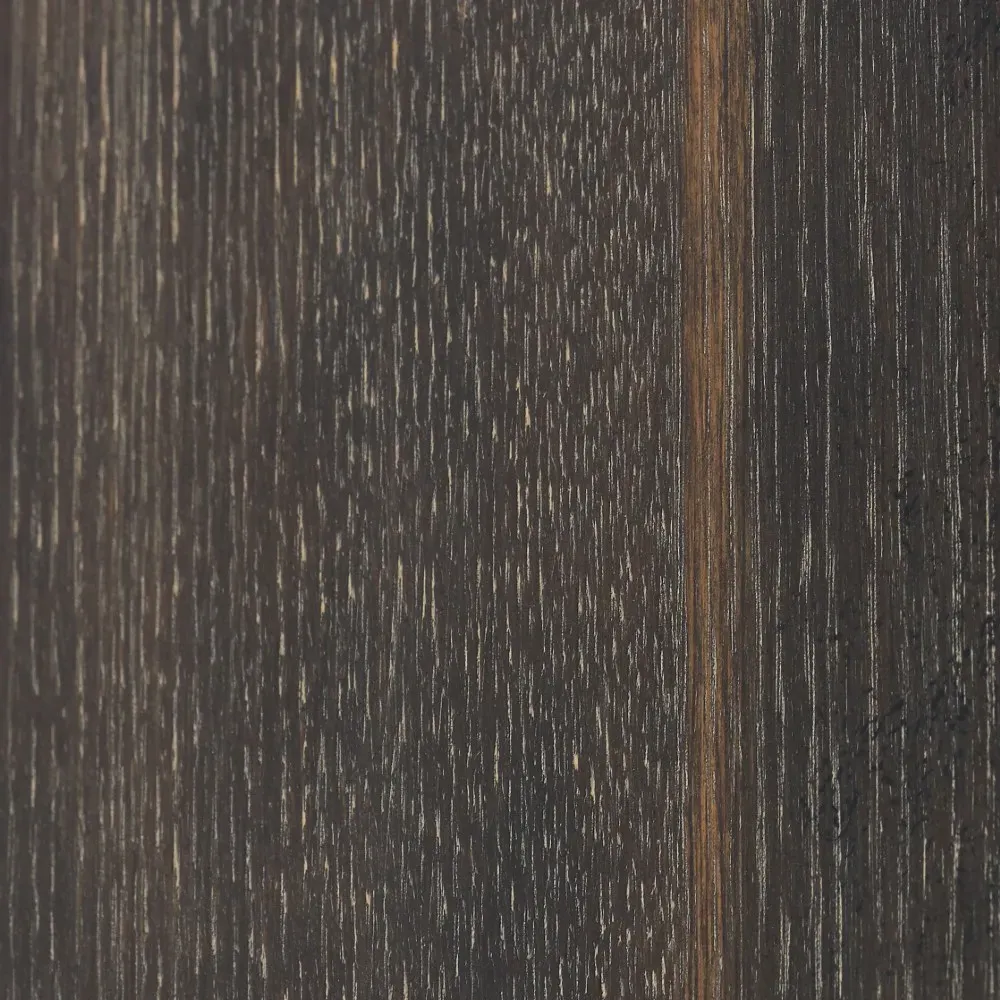 Perry Round Dining Table - Dark Oak, Iron