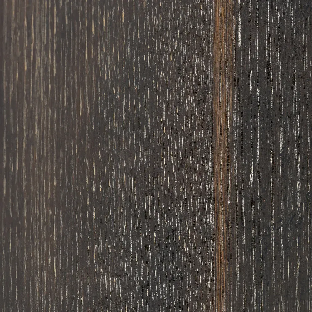 Perry Round Dining Table - Dark Oak, Iron