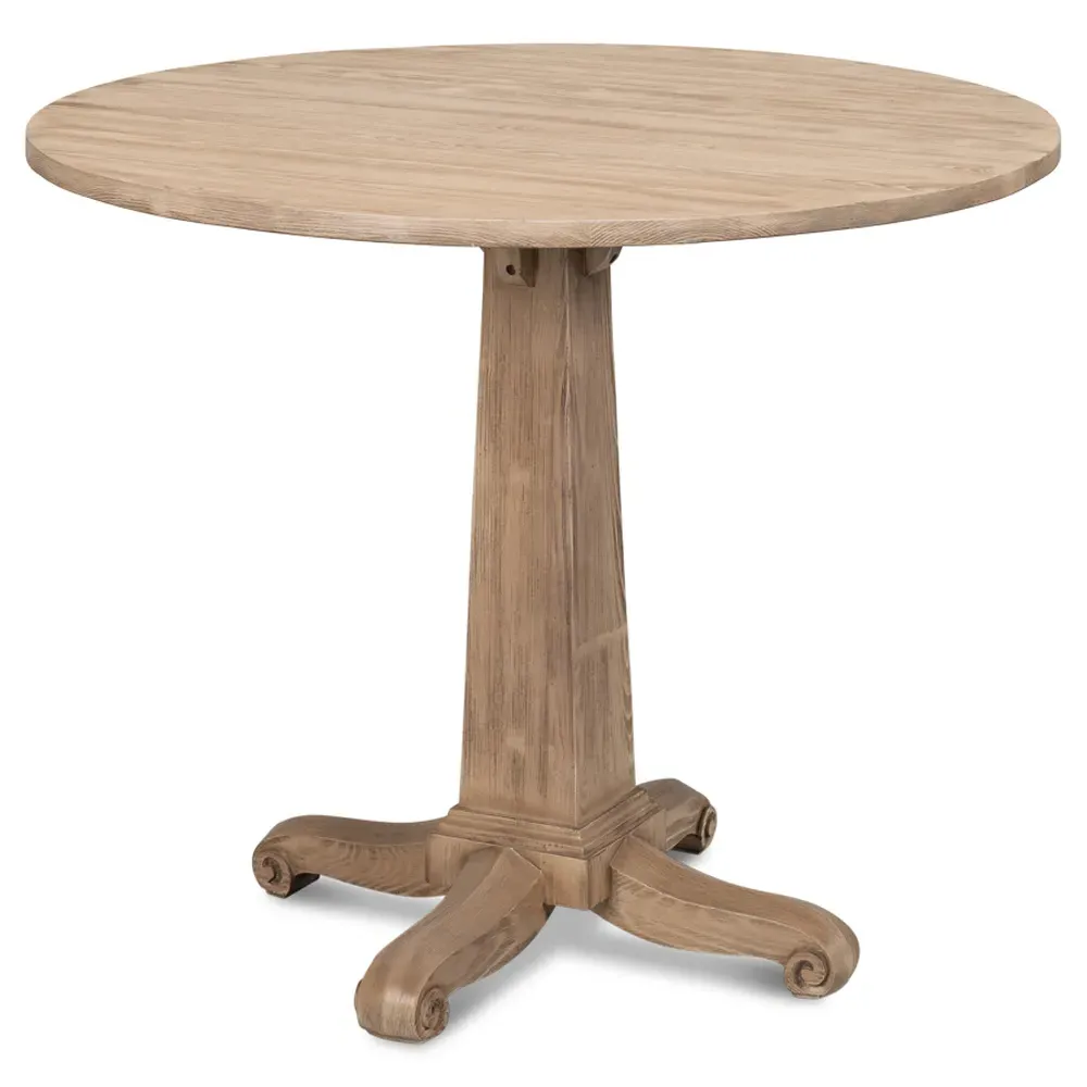 Peter Round Bistro Table - Brown, Pine