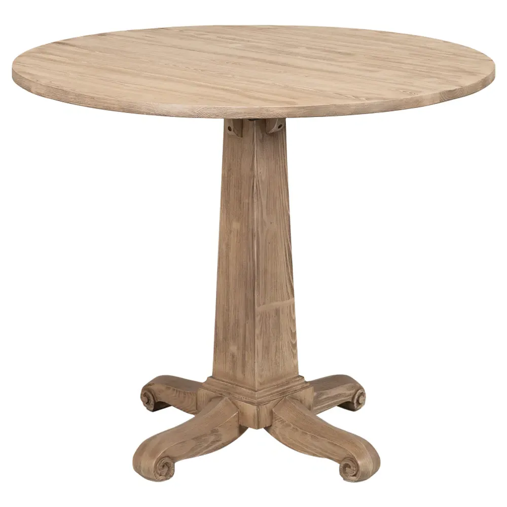 Peter Round Bistro Table - Brown, Pine image
