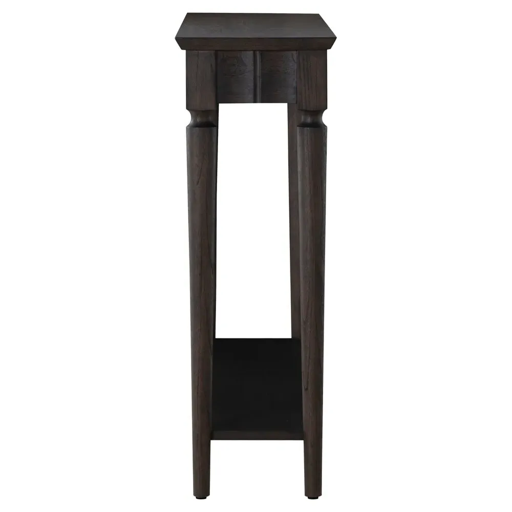 Peterson Console Table - Dark Brown, Mindi Wood