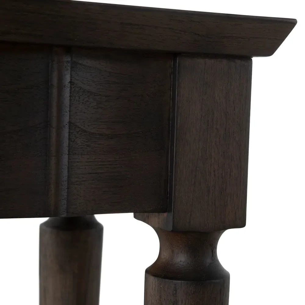 Peterson Console Table - Dark Brown, Mindi Wood