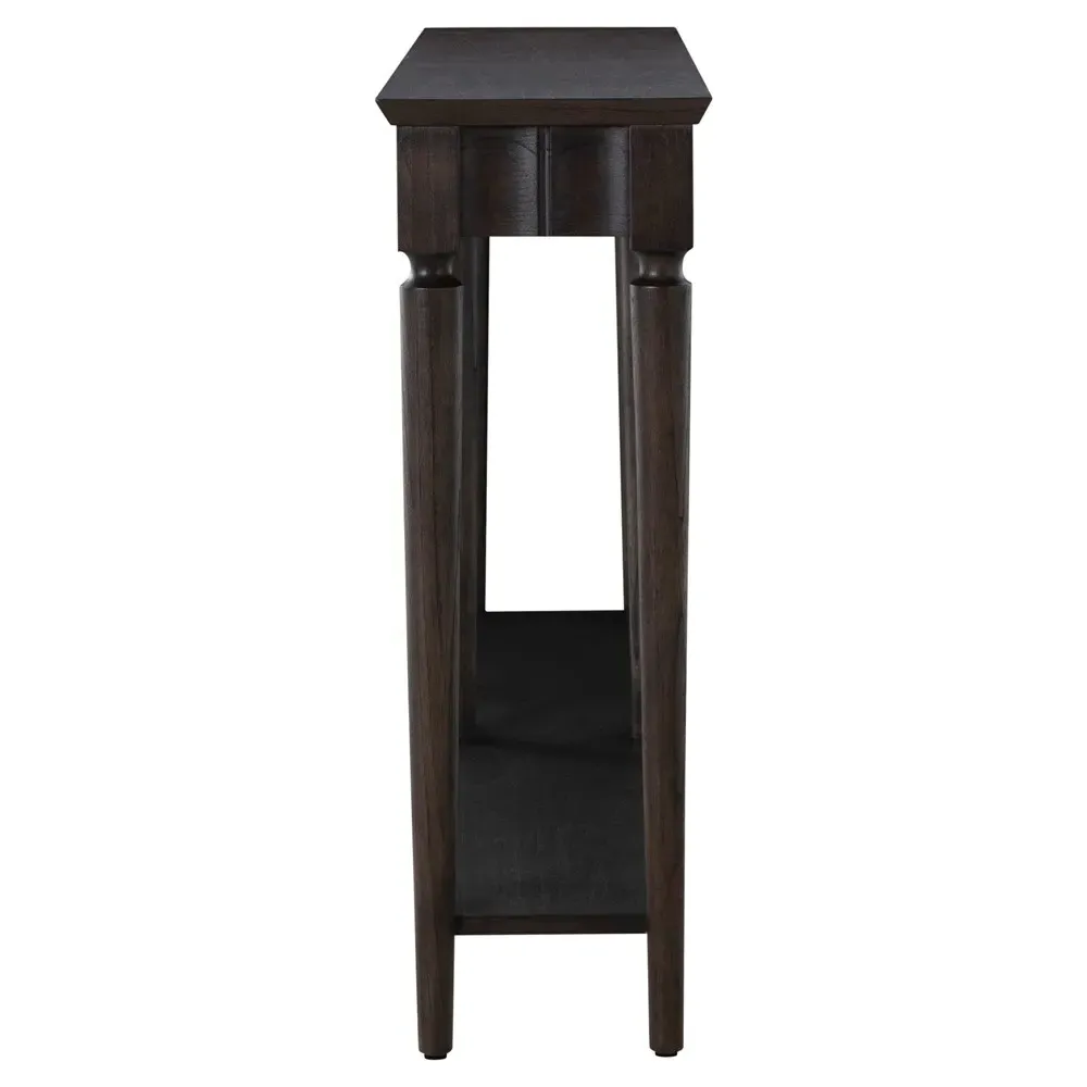 Peterson Console Table - Dark Brown, Mindi Wood