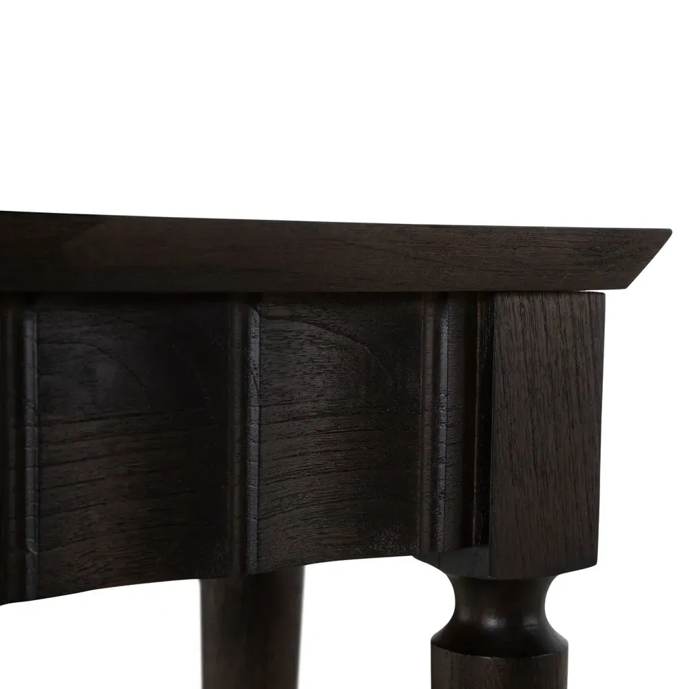 Peterson Console Table - Dark Brown, Mindi Wood