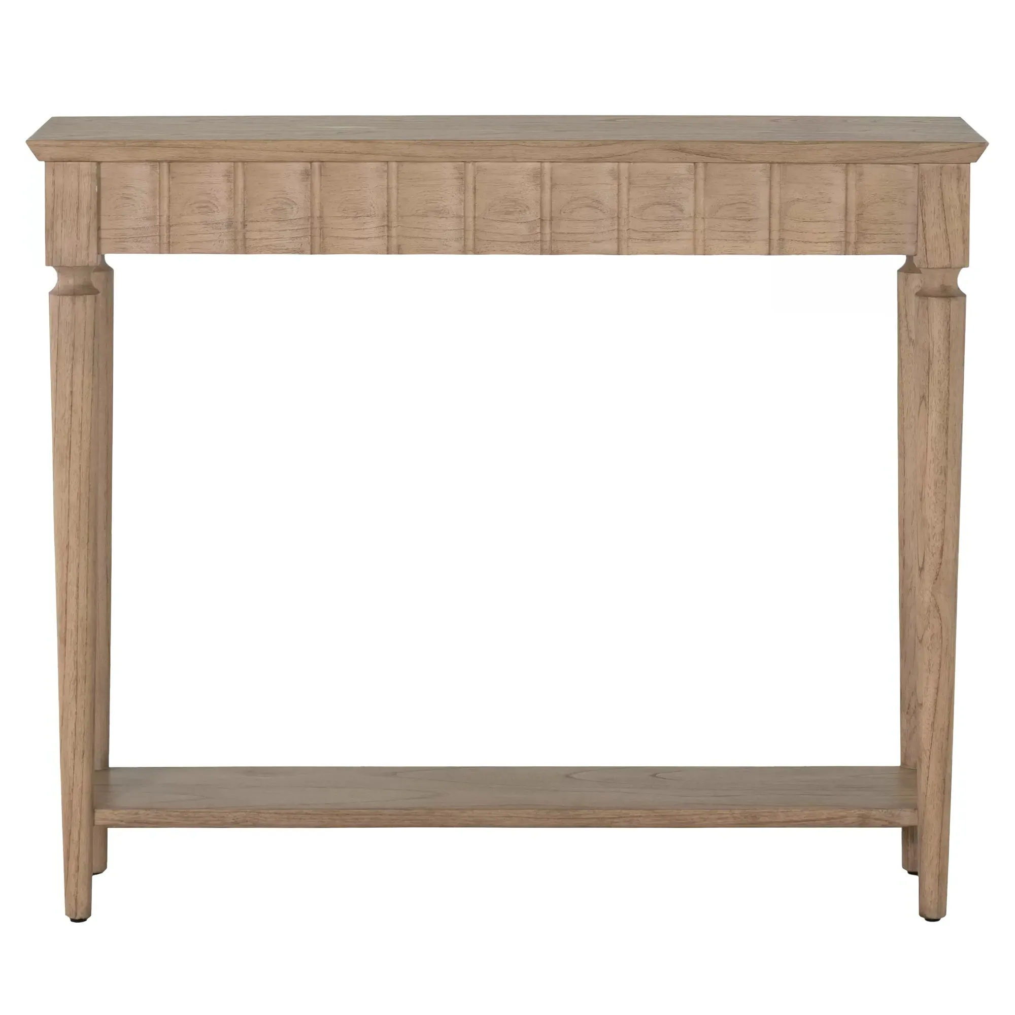 Peterson Rectangular Console Table - Natural Brown, Mindi Wood