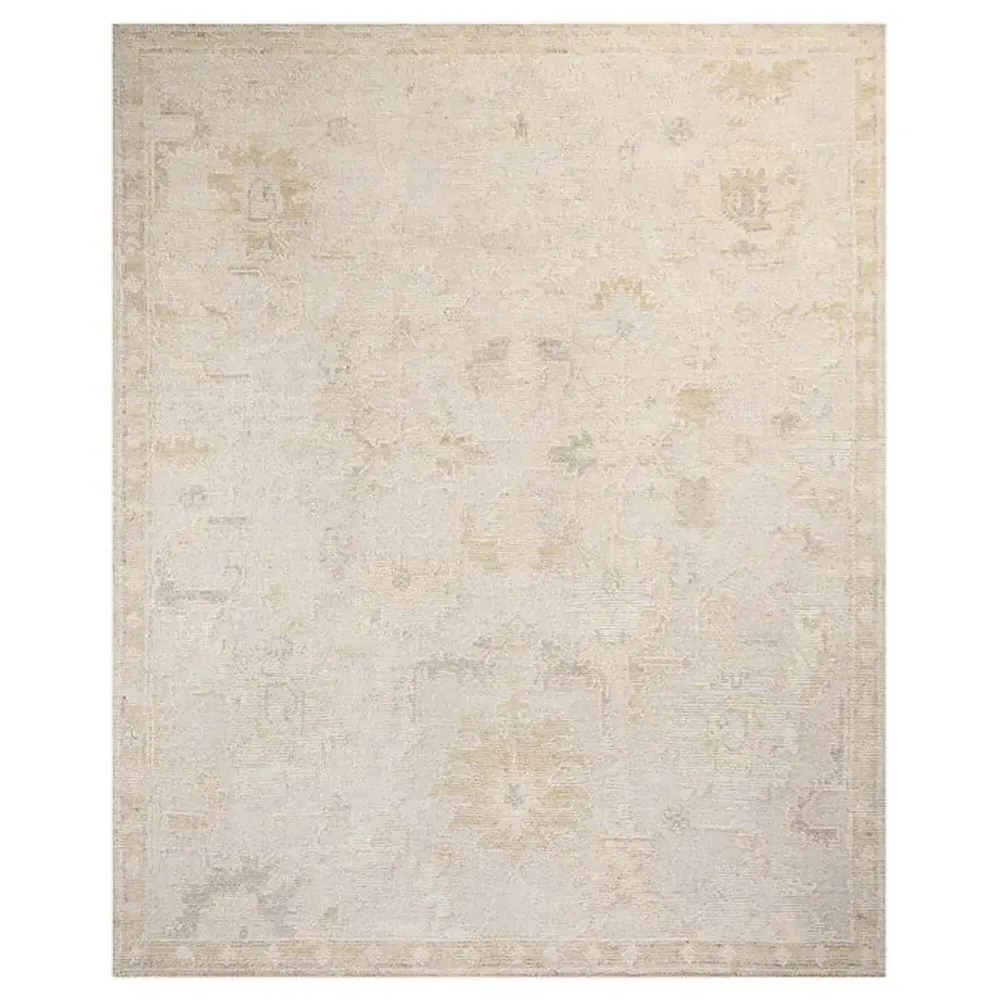 Peyton Patterned Hand Knotted Rug Sample - Grey, Wool image