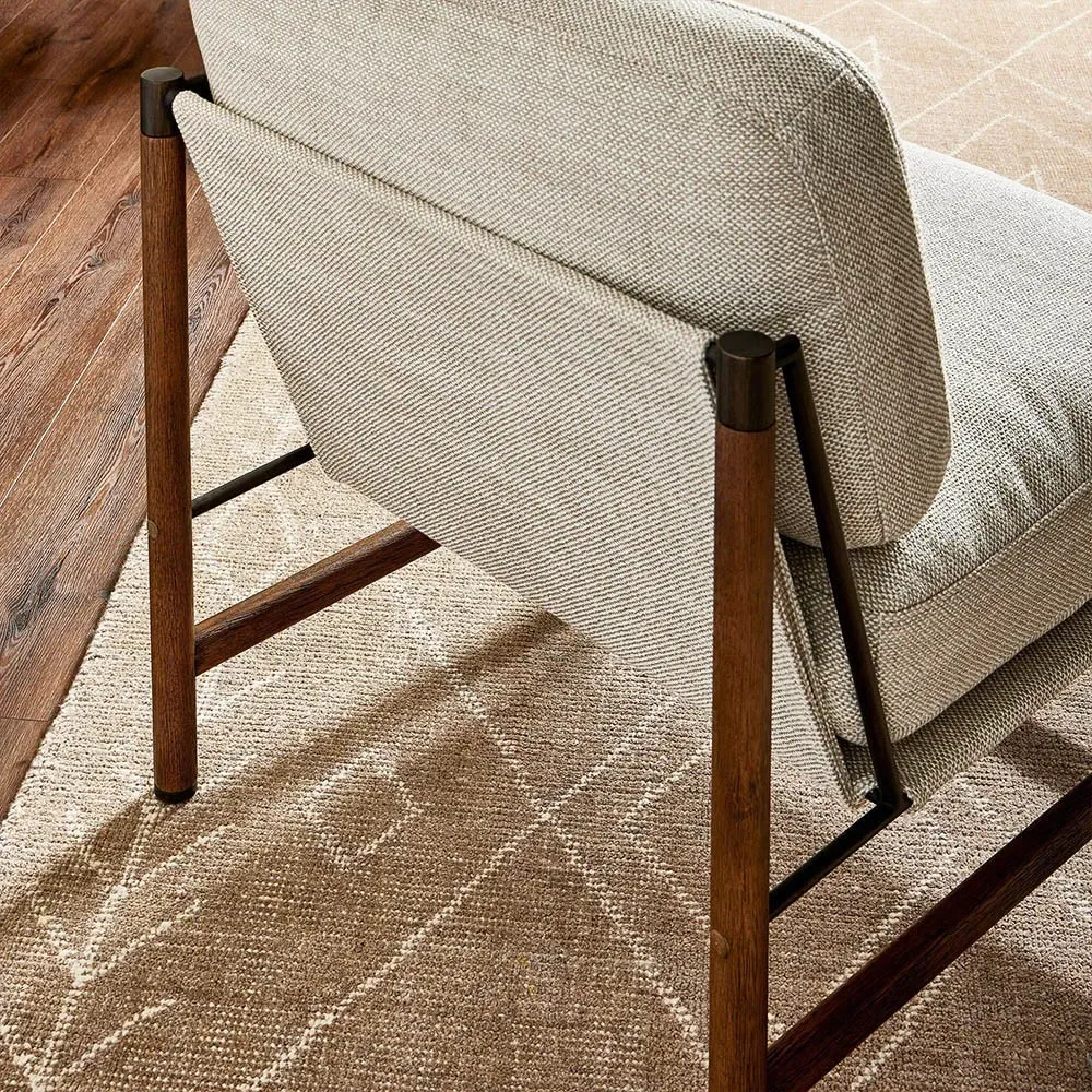 Phei Occasional Chair - Beige, Parawood