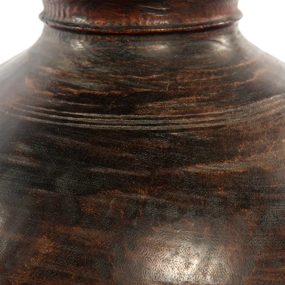 Phil Decorative Table Vase - Brown, Wood