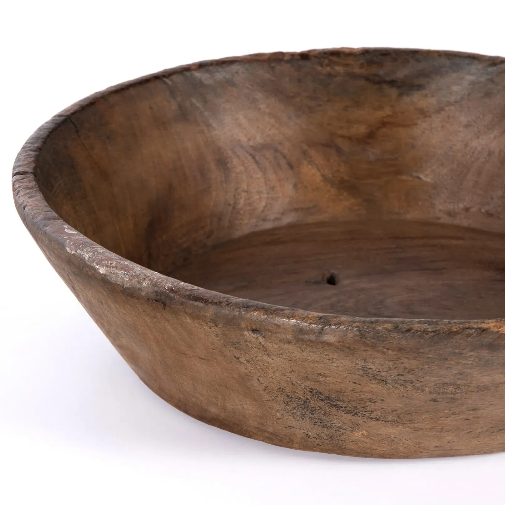 Phil Round Decorative Bowl - Brown, Wood