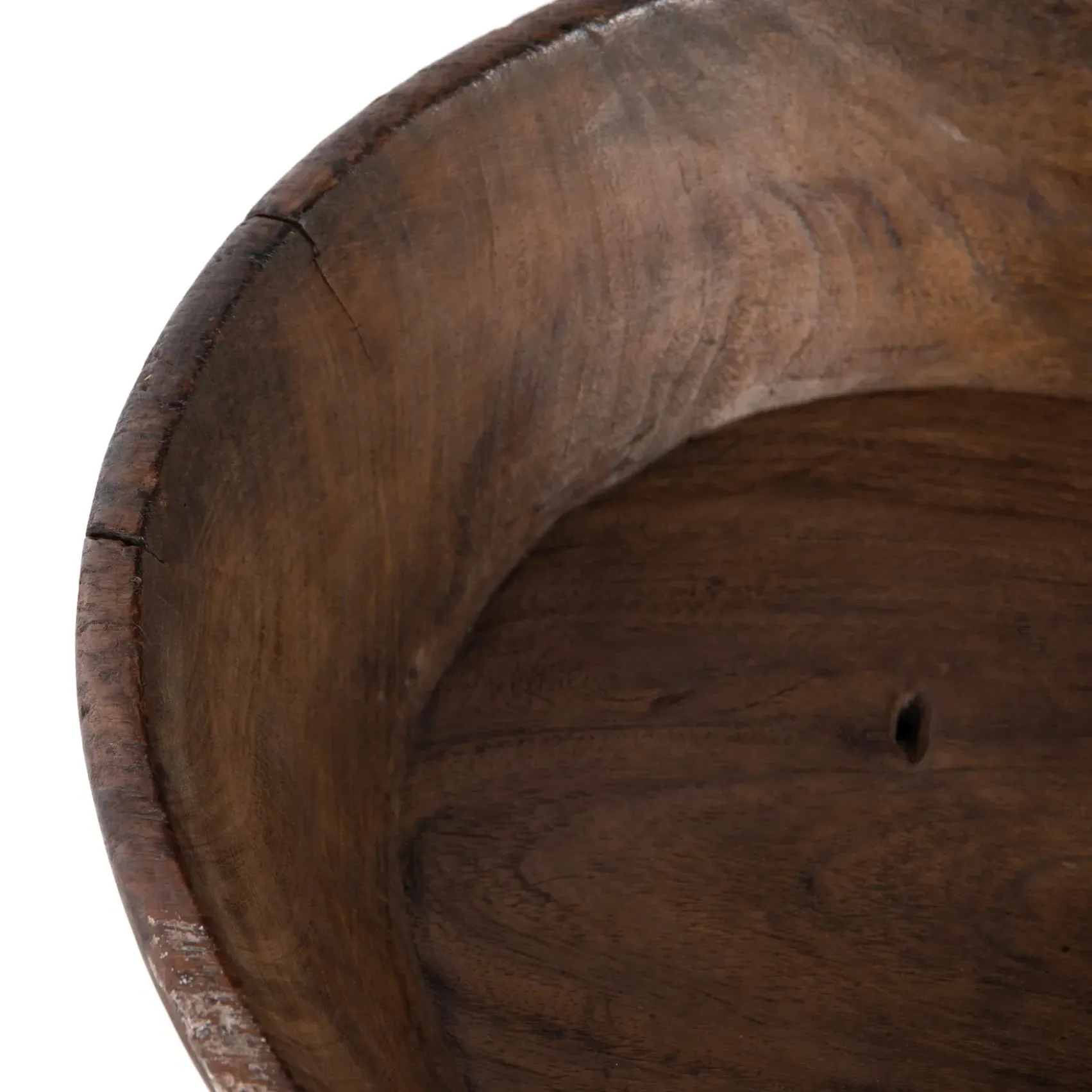 Phil Round Decorative Bowl - Brown, Wood